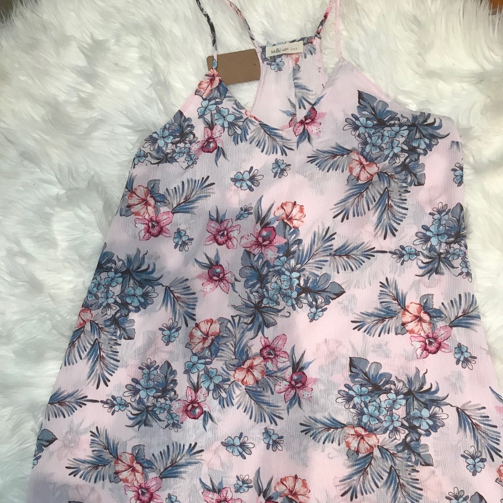 Pink Hawaiian Tank Dress
